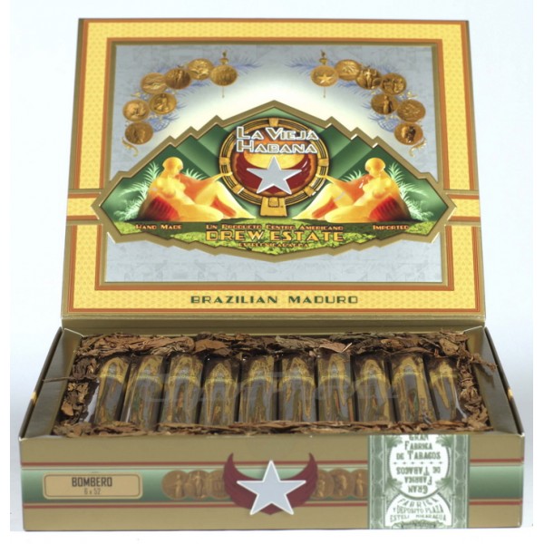 Коробка Drew Estate La Vieja Habana Bombero Maduro на 20 сигар